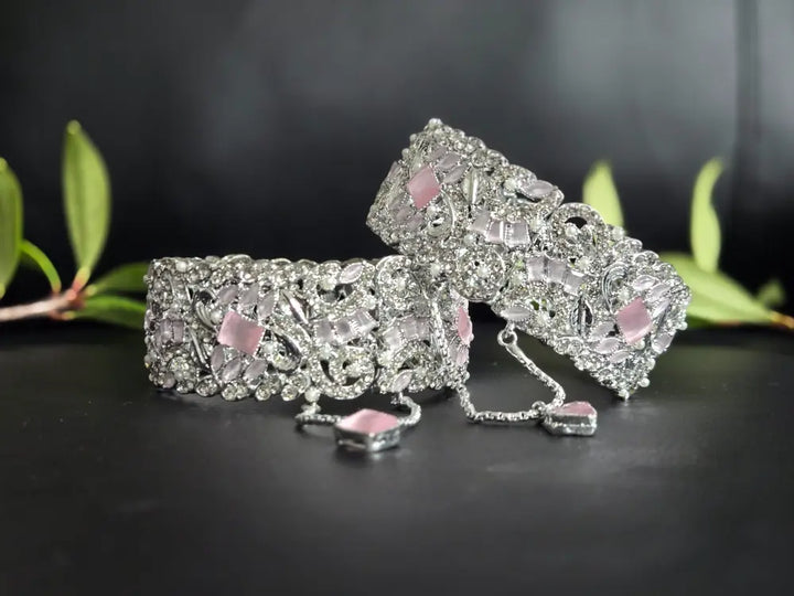 Elegant Zirconia Bangle - Hoor Jewels