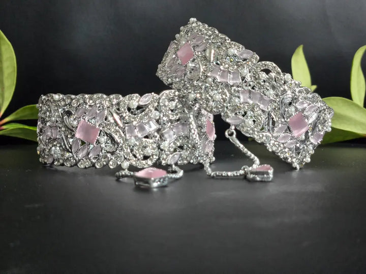 Elegant Zirconia Bangle - Hoor Jewels