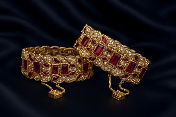Navrattan Hoor Bangle - Hoor Jewels