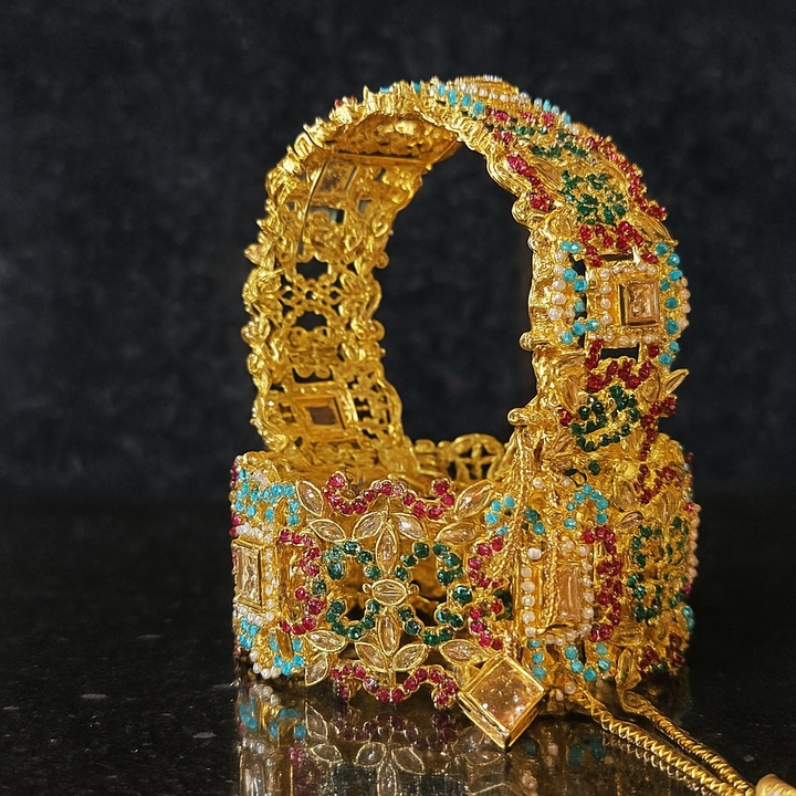 Navrattan Elegance Bangle - Hoor Jewels