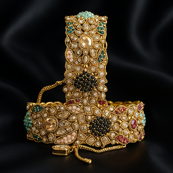 Navrattan Classic Bangle - Hoor Jewels