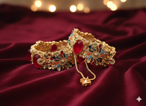 Malika Ruby 3D Bangle