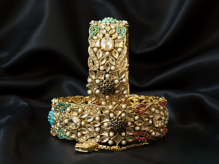 Navrattan Classic Bangle - Hoor Jewels