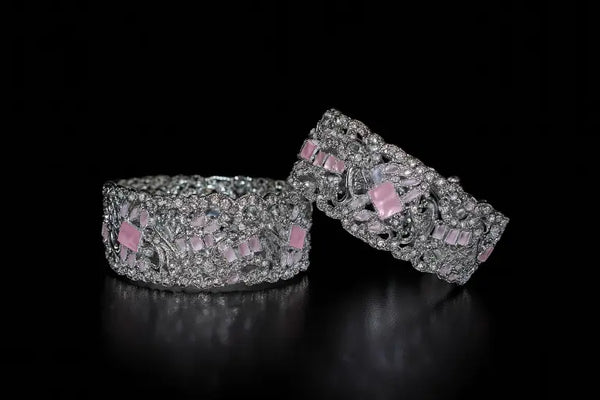 Elegant Zirconia Bangle - Hoor Jewels