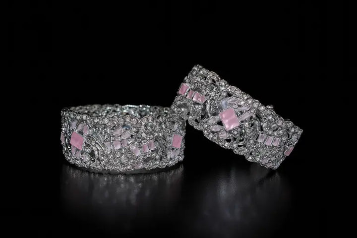 Elegant Zirconia Bangle - Hoor Jewels