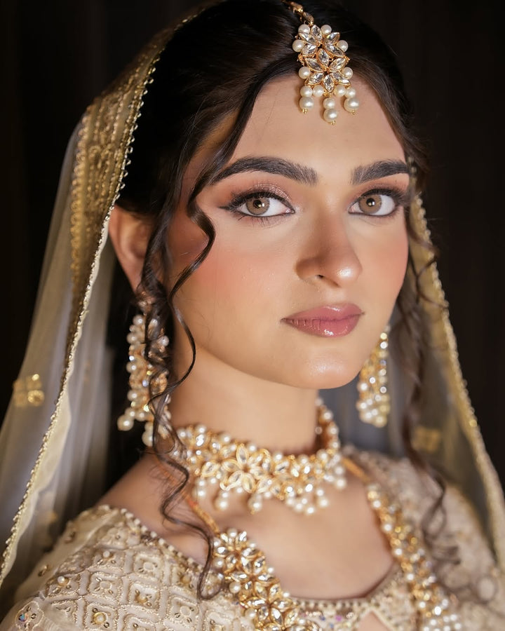 Elegant Imperial Bridal Kundun Set - Hoor Jewels