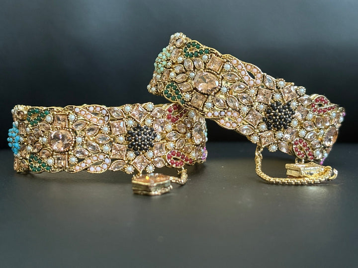Navrattan Classic Bangle - Hoor Jewels