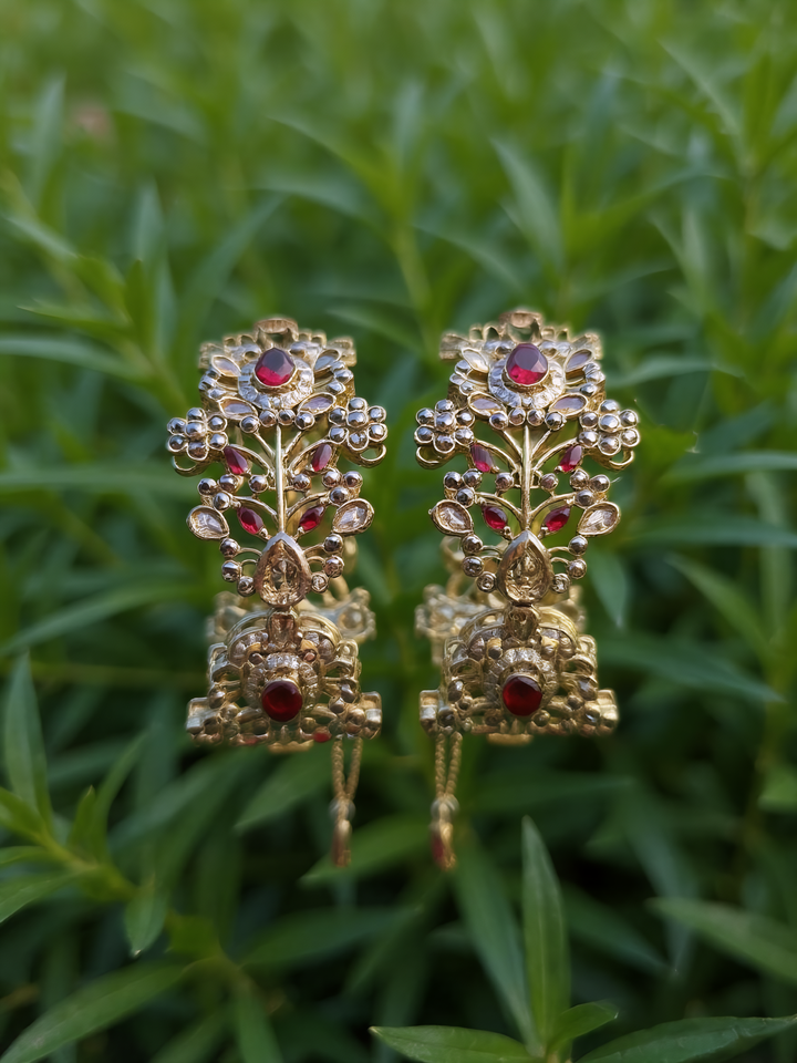 Navrattan Shahkar Bangle - Ruby - Hoor Jewels