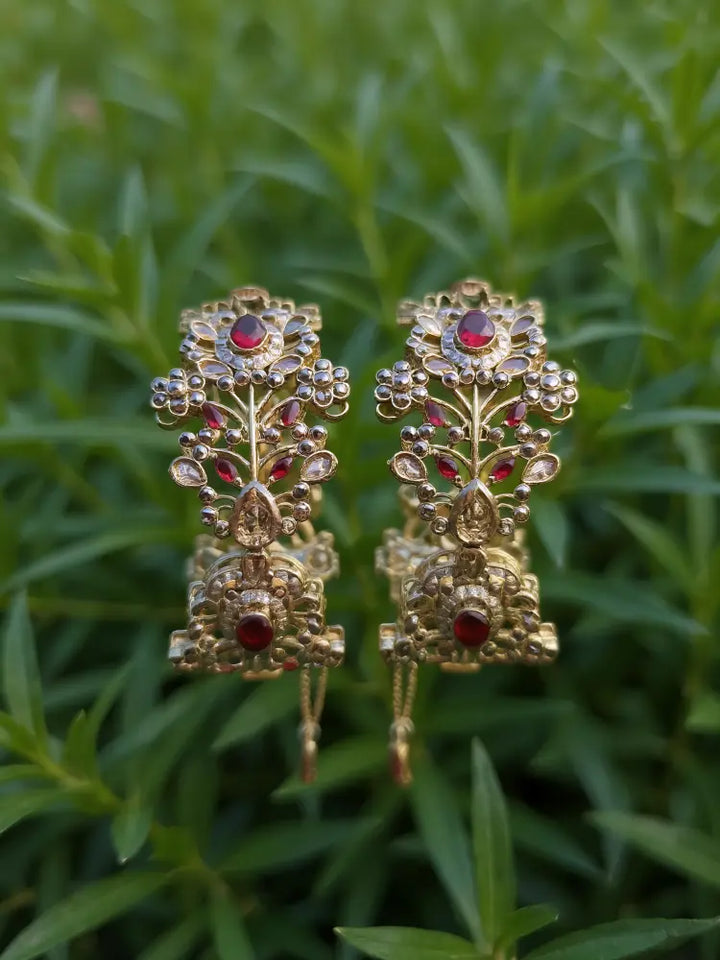 Navrattan Shahkar Bangle - Ruby - Hoor Jewels