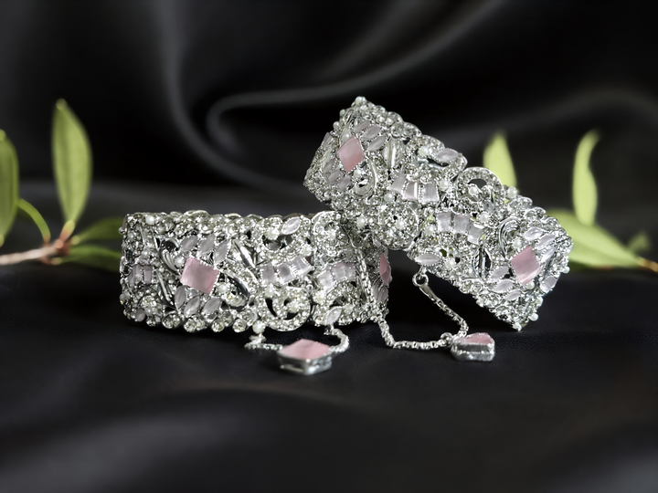 Elegant Zirconia Bangle - Hoor Jewels