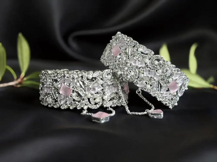 Elegant Zirconia Bangle - Hoor Jewels