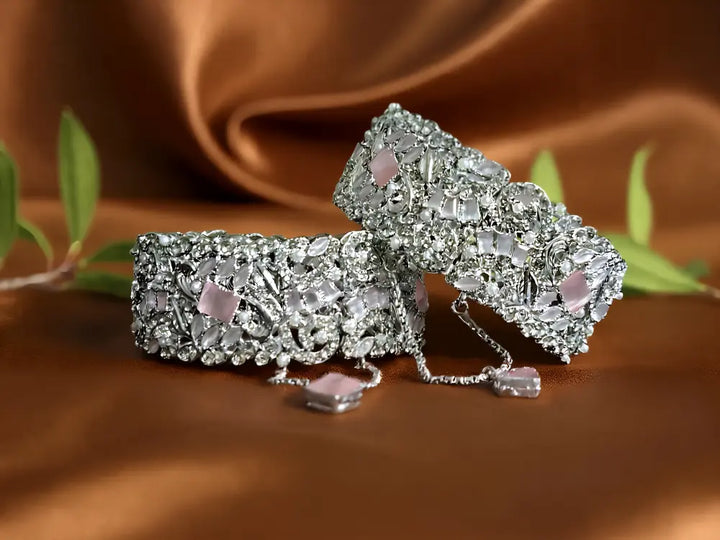 Elegant Zirconia Bangle - Hoor Jewels