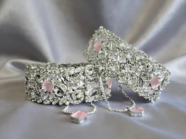 Elegant Zirconia Bangle - Hoor Jewels